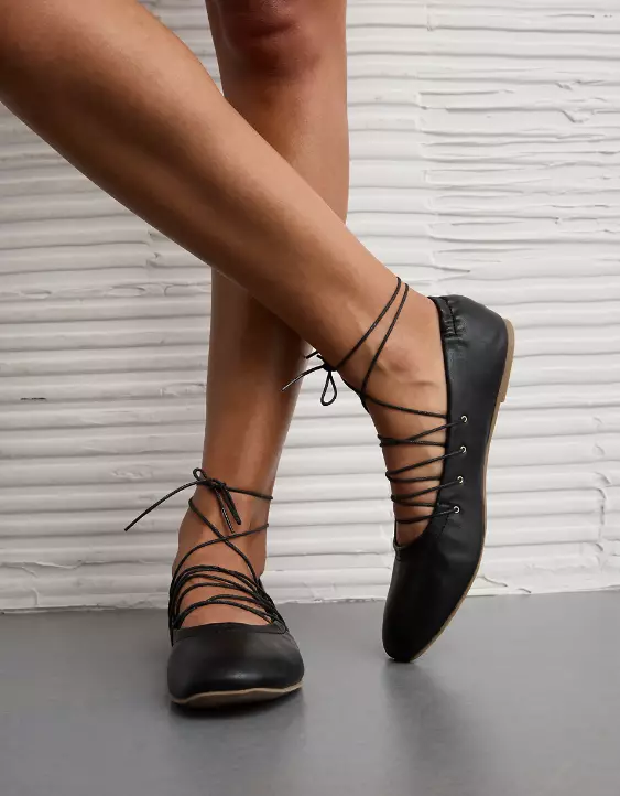 AE Lace-Up Ballet Flat - Image 2