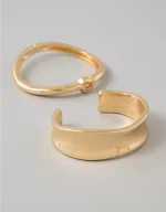AEO Sculpted Hinge Bracelet 2-Pack