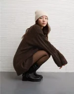 AE Oversized Cable Knit Sweater Dress