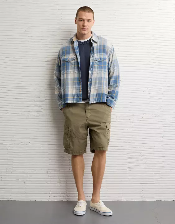 AE Boxy Flannel Shirt - Image 6