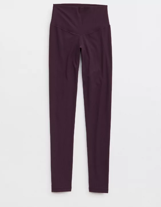 OFFLINE By Aerie Real Me XTRA High Waisted Ribbed Legging - Image 3