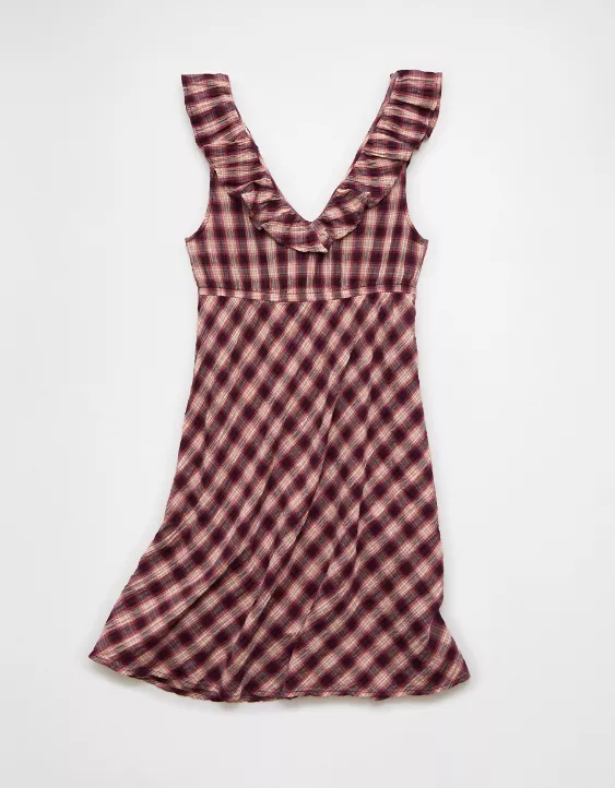 AE Ruffle Tie-Front Mini Dress - Image 4