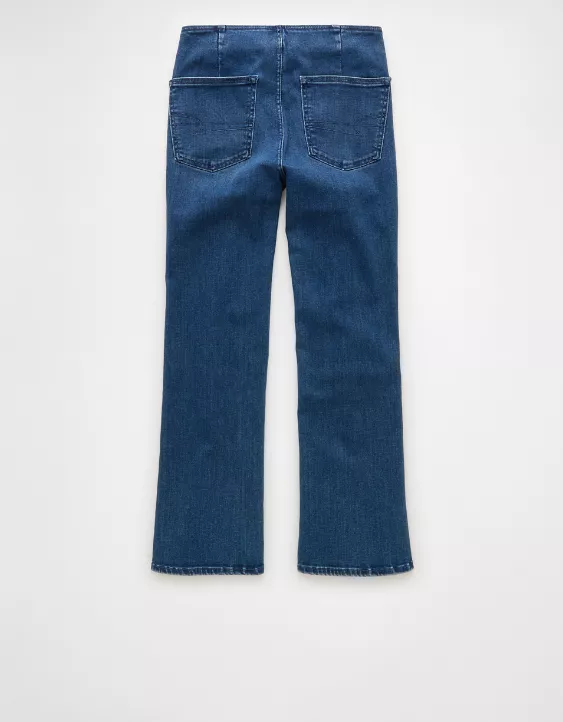 AE Luxe Pull-On High-Waisted Kick Bootcut Crop Jean - Image 4