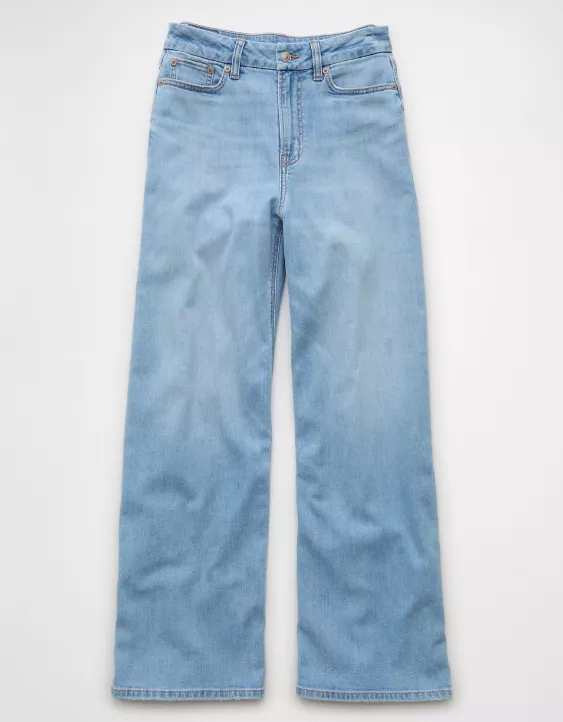 AE Dreamy Drape Stretch Curvy Super High-Waisted Baggy Wide-Leg Jean - Image 3