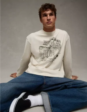 AE Boxy Long Sleeve Graphic T-Shirt