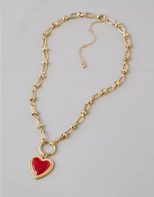 AE Red Heart Necklace