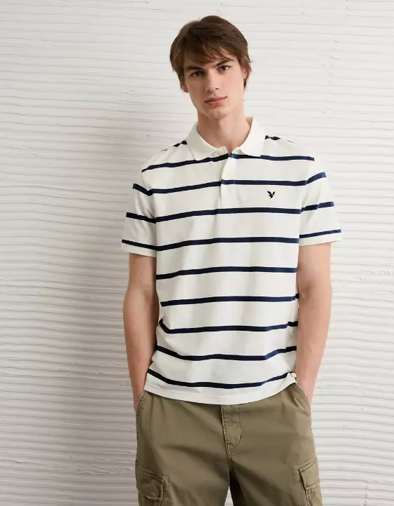 AE Striped Polo Shirt - Image 4