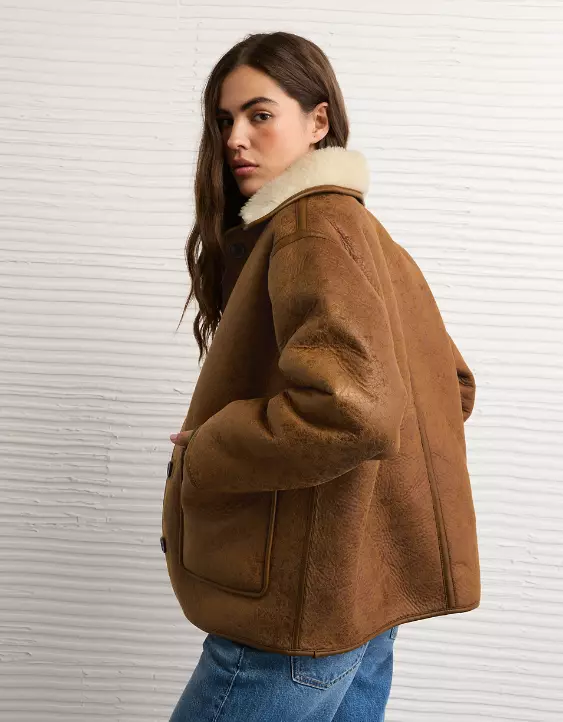 AE Reversible Shearling Jacket - Image 3