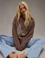 AE Halloween Graphic Sweatshirt