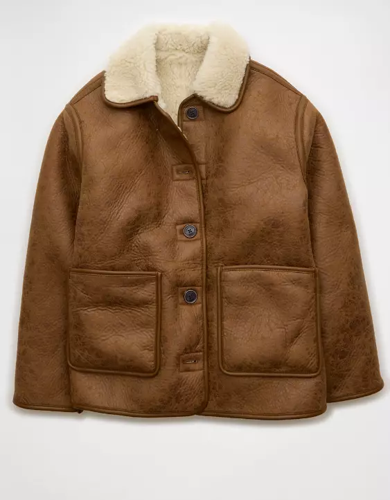 AE Reversible Shearling Jacket - Image 4