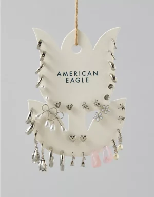 AE Silver Earrings 18-Pack