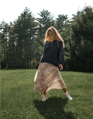 Aerie Satin Maxi Skirt