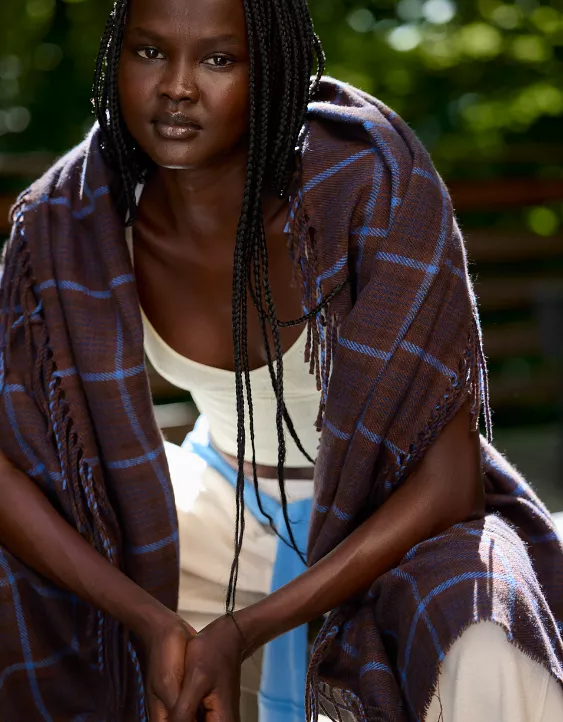 Aerie Printed Lightweight Scarf - Image 5