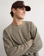 AE Boxy Washed Thermal Shirt