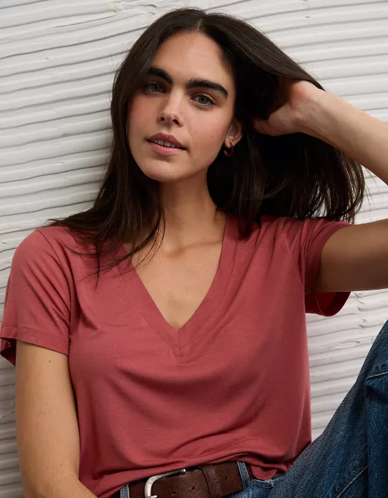 AE Soft & Sexy V-Neck T-Shirt - Image 6