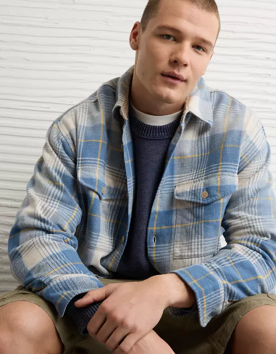 AE Boxy Flannel Shirt - Image 2