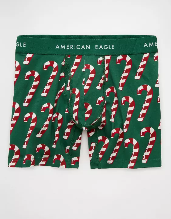 AEO Men's Candy Cane 6" Classic Boxer Brief - Image 3