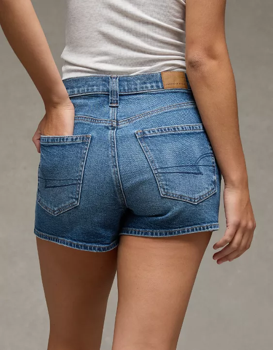 AE Strigid Super High-Waisted Relaxed Denim Short - Image 2