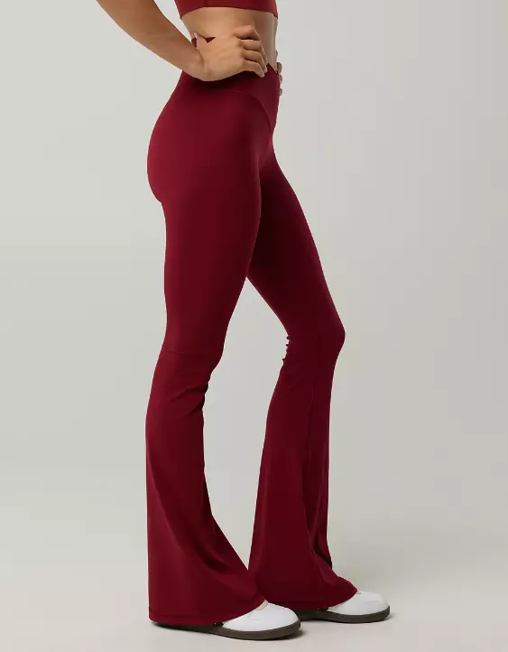 OFFLINE By Aerie Real Me High Waisted Crossover Flare Legging - Image 5