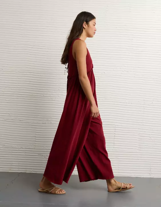 AE Sunchaser Knit V-Neck Jumpsuit - Image 6