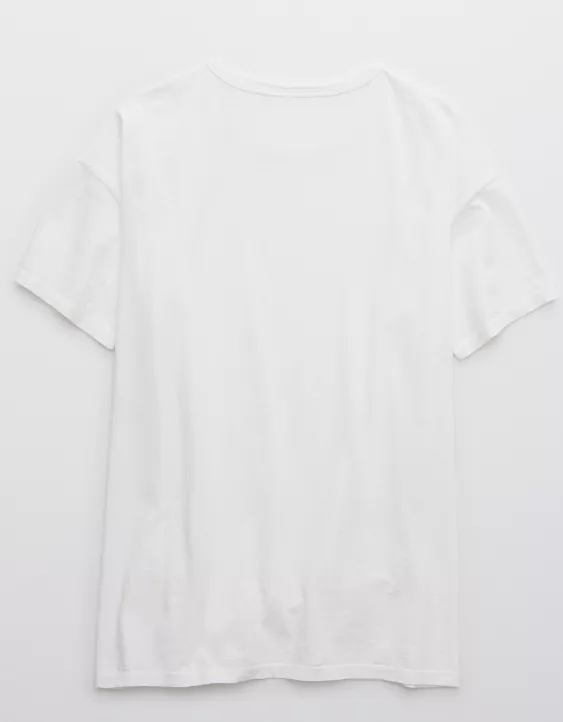 Aerie Distressed Basic Boyfriend T-Shirt - Image 4
