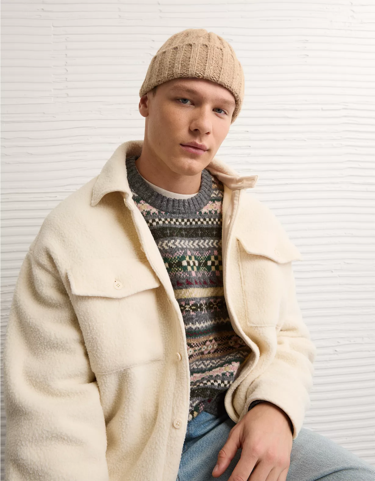 AE Chunky Cable Knit Beanie