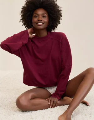 Aerie Cozy Mock-Neck T-Shirt