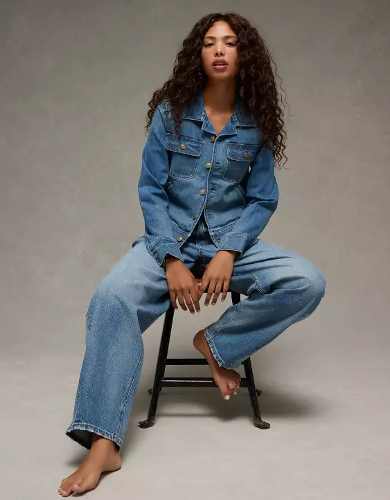 AE Preppy Denim Jacket - Image 5