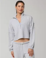 OFFLINE By Aerie OTT Seamed Quarter Zip Sweatshirt