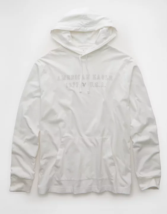 AE Lightweight Icon Logo Graphic Hoodie T-Shirt - Image 3