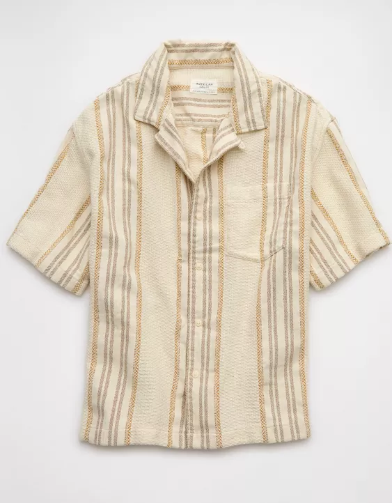 AE Poolside Striped Button-Up Shirt - Image 3