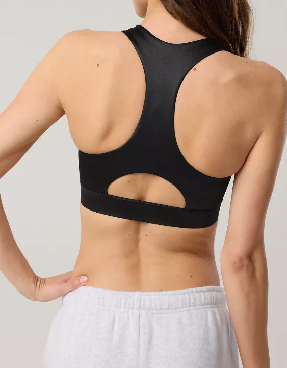 OFFLINE By Aerie Goals Gloss High Neck Sports Bra - Image 2