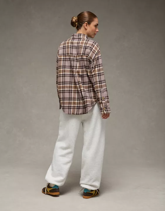 AE Plaid Button-Up Shirt - Image 2