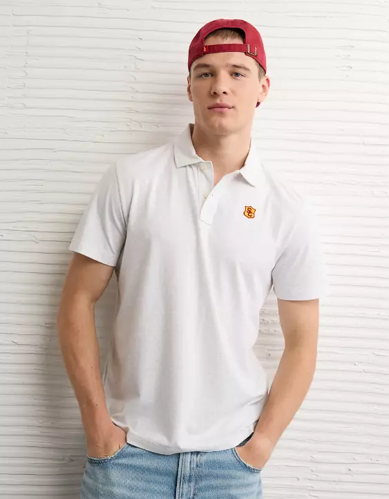 AE 24/7 USC Trojans Graphic Club Polo Shirt - Image 5
