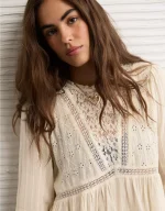 AE High Neck Lace Blouse