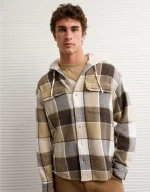 AE Hooded Flannel Shirt