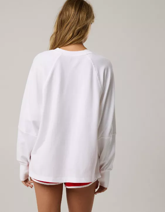 OFFLINE By Aerie Pique Long Sleeve T-Shirt - Image 2