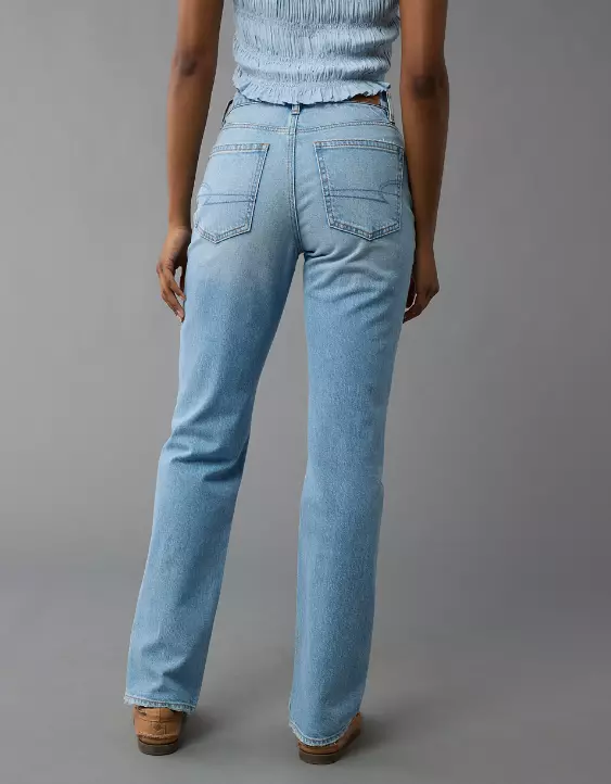 AE Stretch Super High-Waisted Straight Jean - Image 3