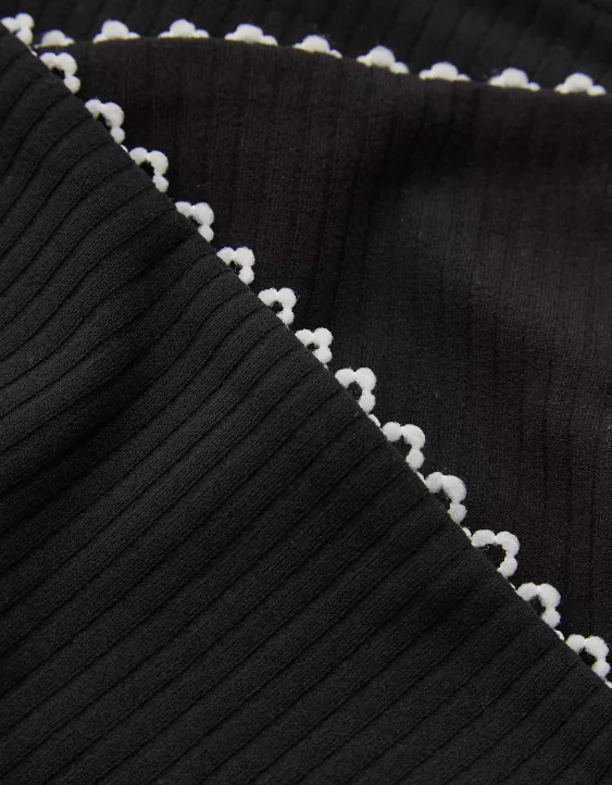 OFFLINE By Aerie Real Me XTRA Ribbed Picot Trim Crossover Legging - Image 7