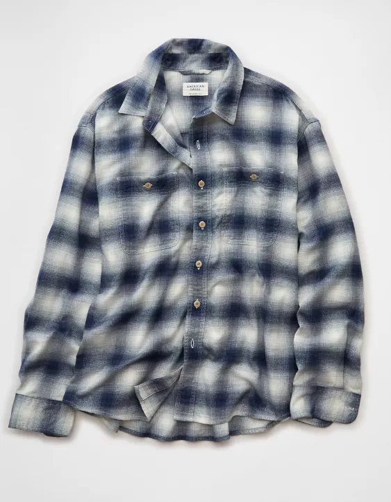 AE Relaxed Fit Everyday Flannel Shirt - Image 4