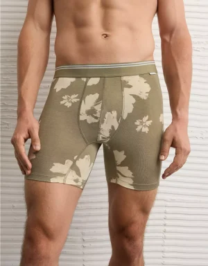 AEO Men's Floral Print 6" Ultra Soft Boxer Brief