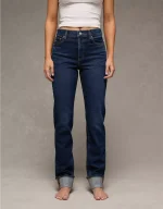 AE Stretch Super High-Waisted Straight Jean