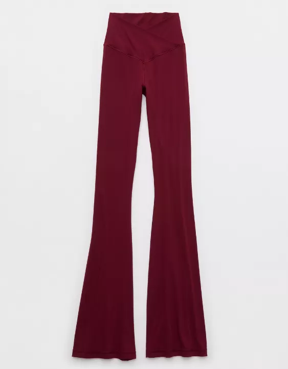 OFFLINE By Aerie Real Me High Waisted Crossover Flare Legging - Image 3