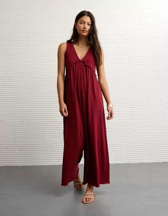 AE Sunchaser Knit V-Neck Jumpsuit - Image 5