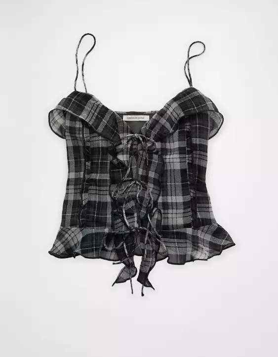 AE Ruffled Chiffon Cami Top - Image 3