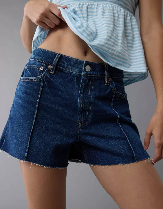 AE Strigid Super High-Waisted Relaxed Denim Short - Image 5