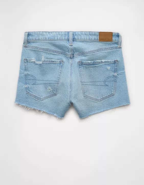 AE Stretch Ripped Denim Perfect Shortie - Image 4