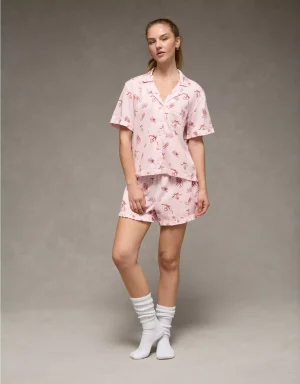 AE Ruffled Flannel PJ Set