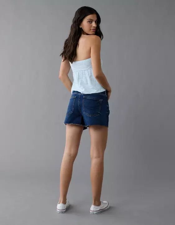 AE Strigid Super High-Waisted Relaxed Denim Short - Image 2