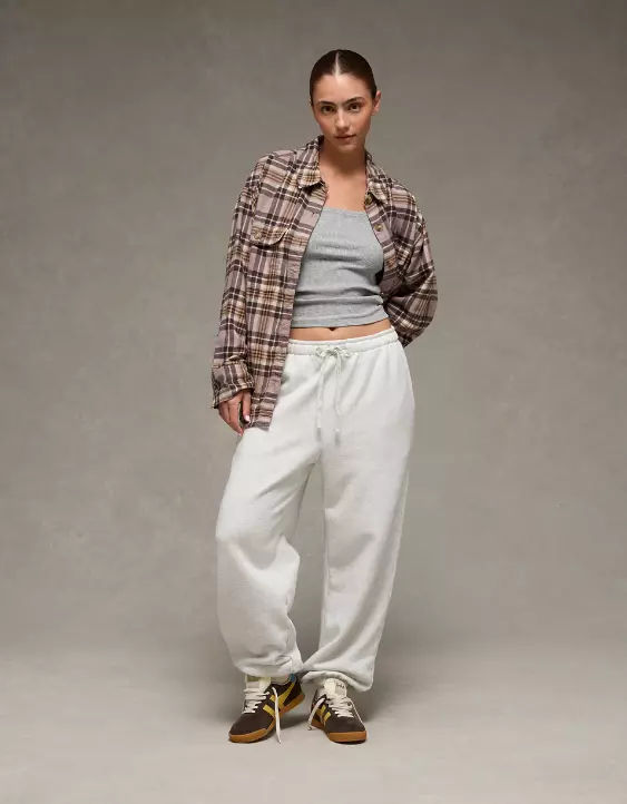 AE Plaid Button-Up Shirt - Image 5